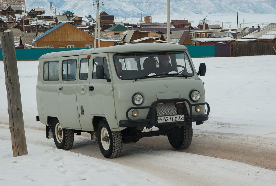uaz, Vehicle 4X4 on snowy road, russia, Irkutsk