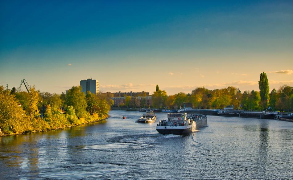 River transport in Berlin, Germany