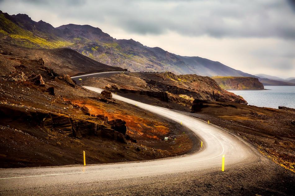 Iceland road Landscape
