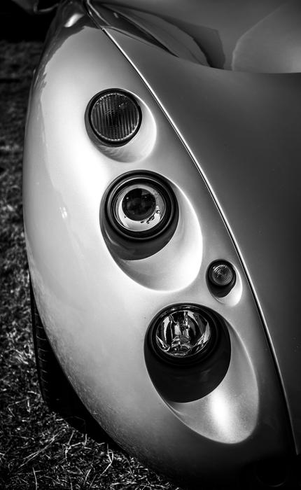 grey Car Headlight