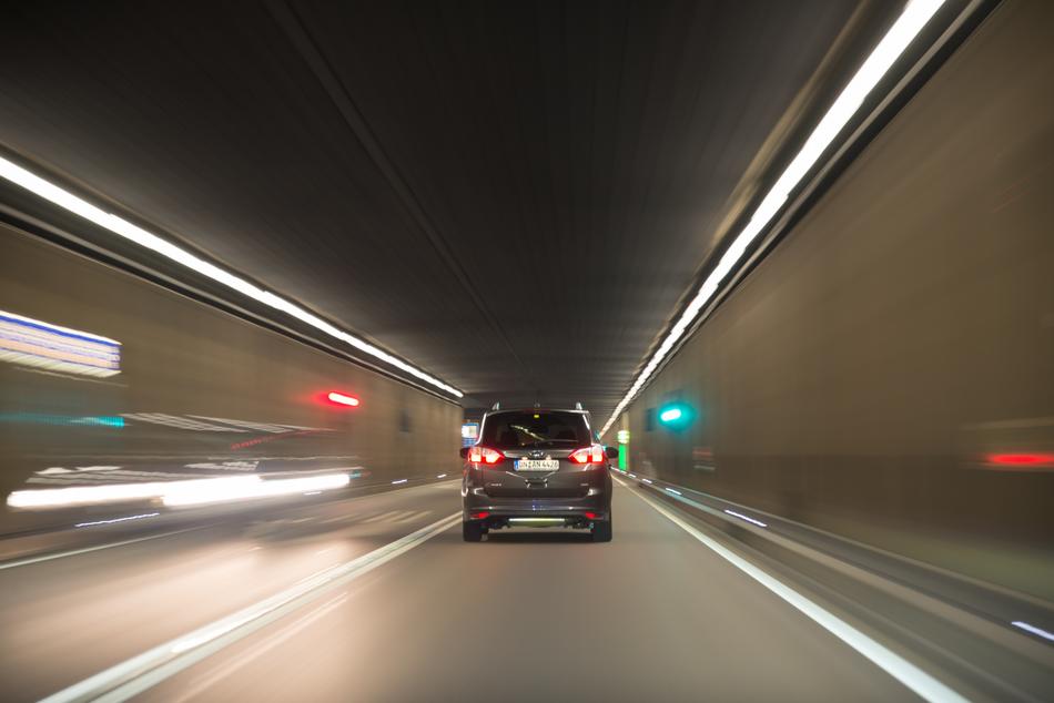 Cars Driving Tunnel