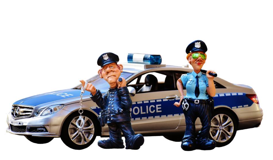 Police Officers clay people figures