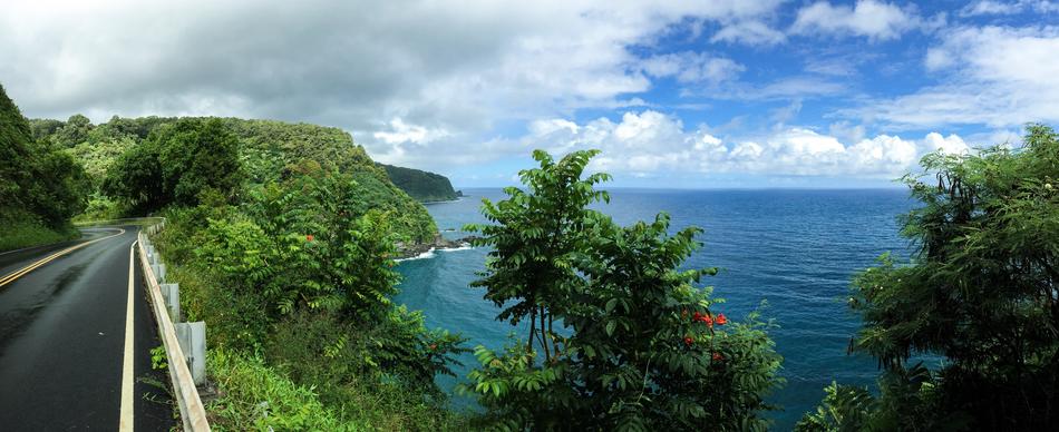landscape of road on Hawaii