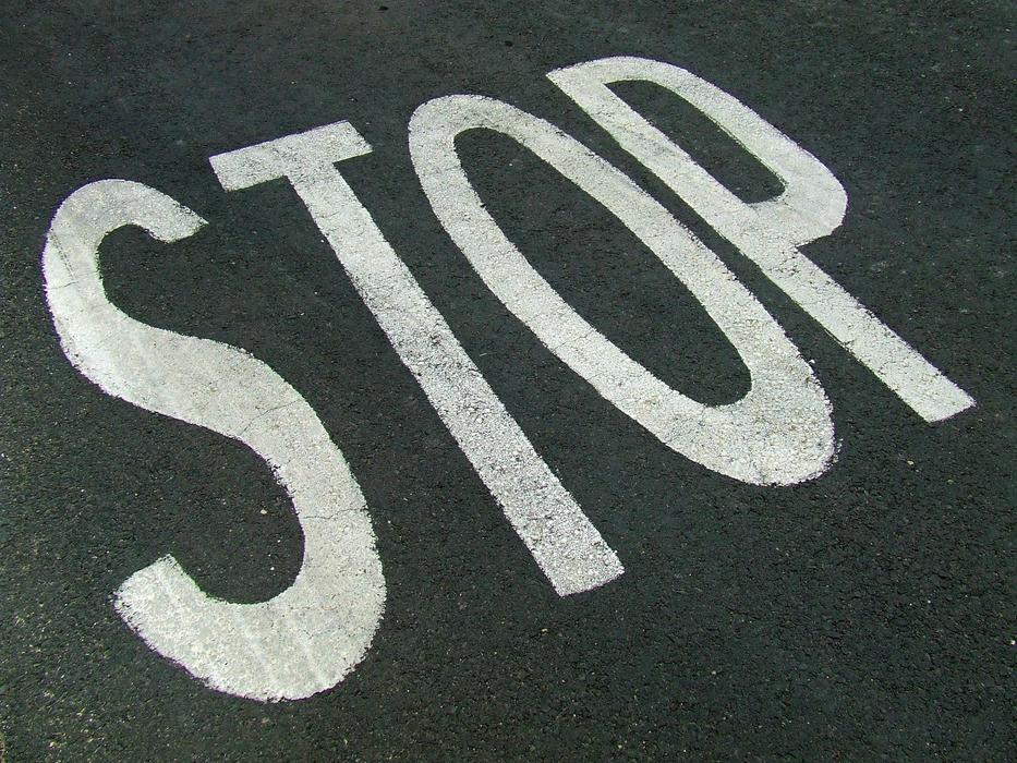 Stop Sign text