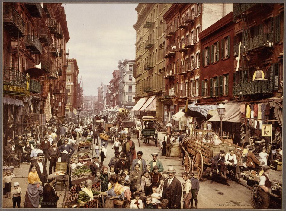 New York City 1890 Vintage card