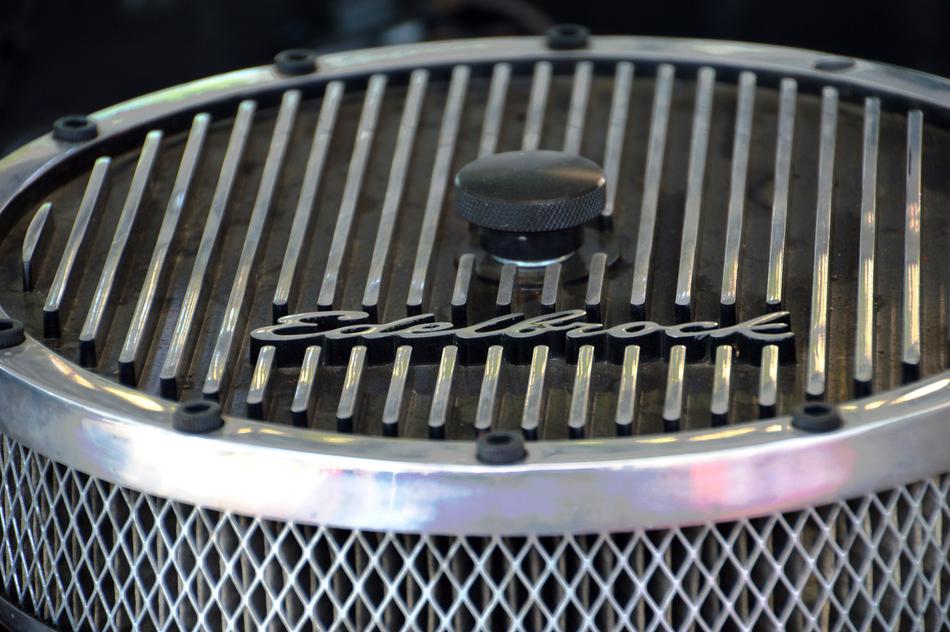 Mark Edelbrock Chrome close-up
