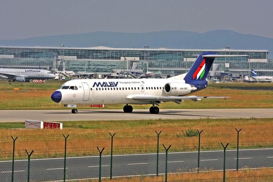 Airport Jet on the runway