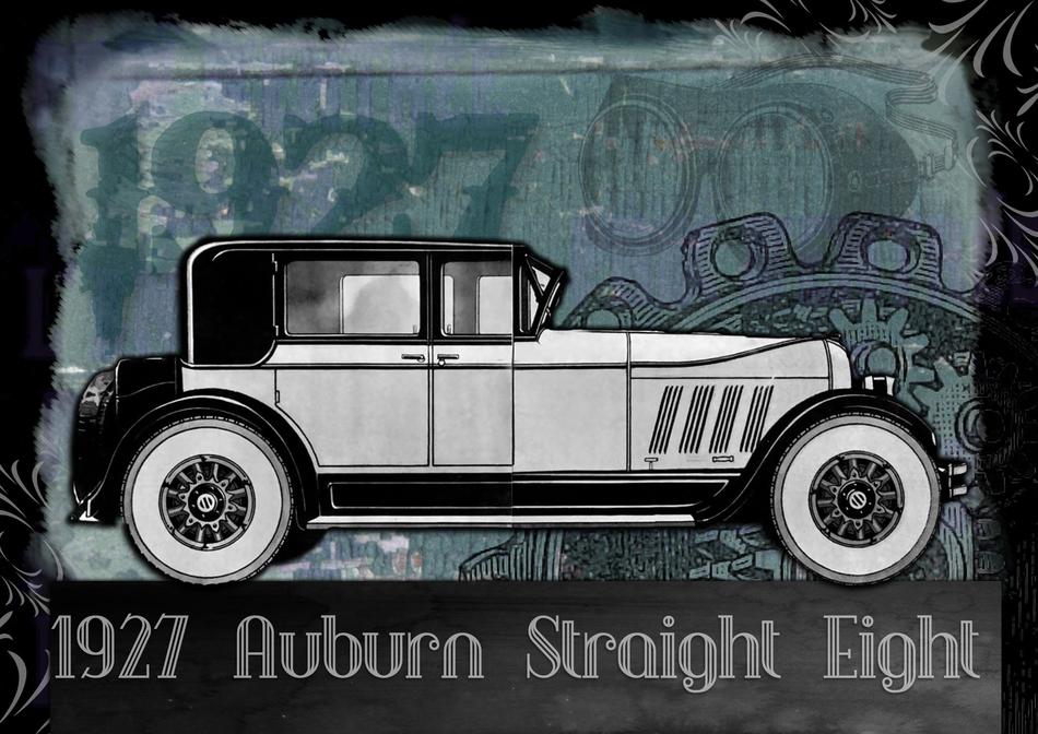 vintage car on poster