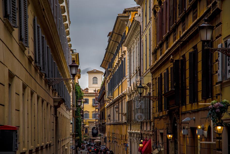 Street Facade and People