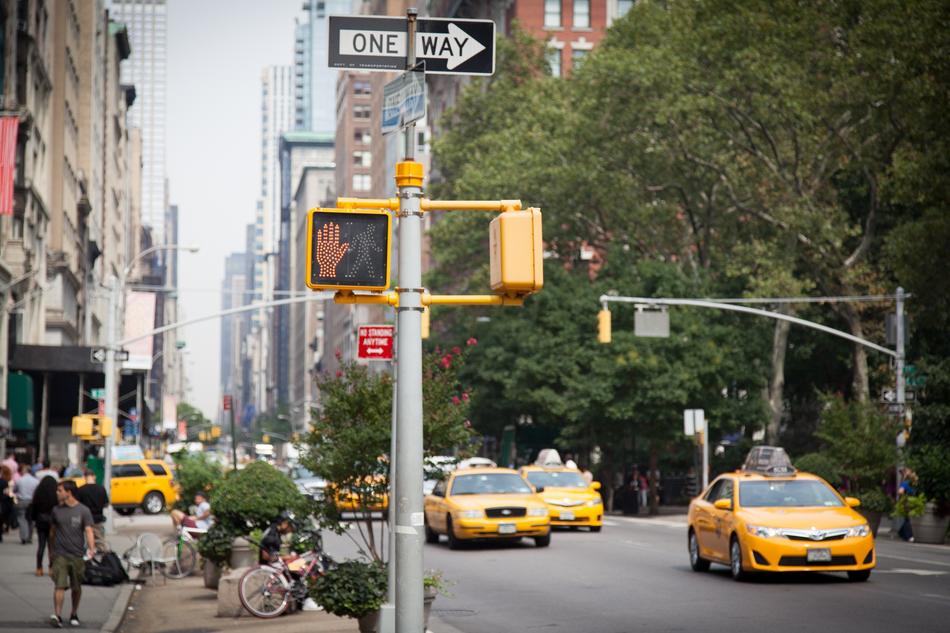 New York Yellow Cab and sign one way