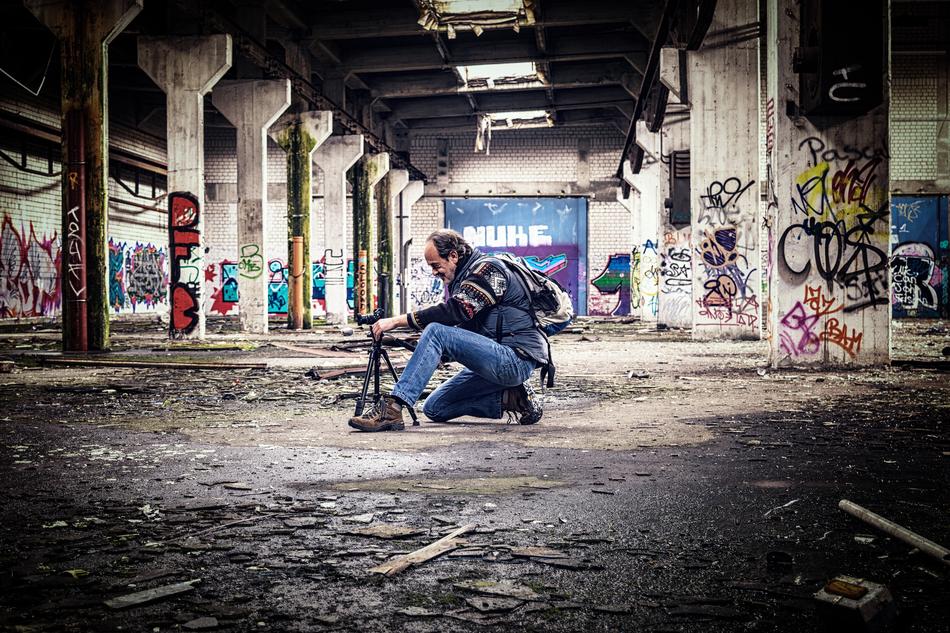 abandoned places and man