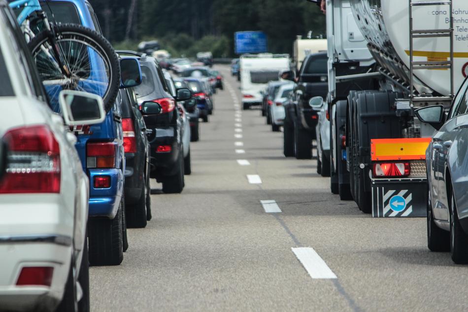 cars on Highway Jam Road