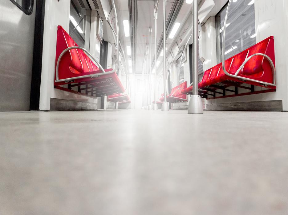 Metro Subway red chairs