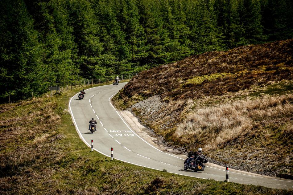 Motorcycle Road forest