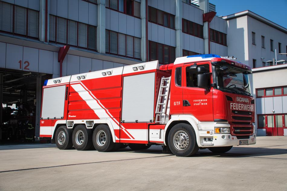 Fire Large Tank Vehicle in Vienna