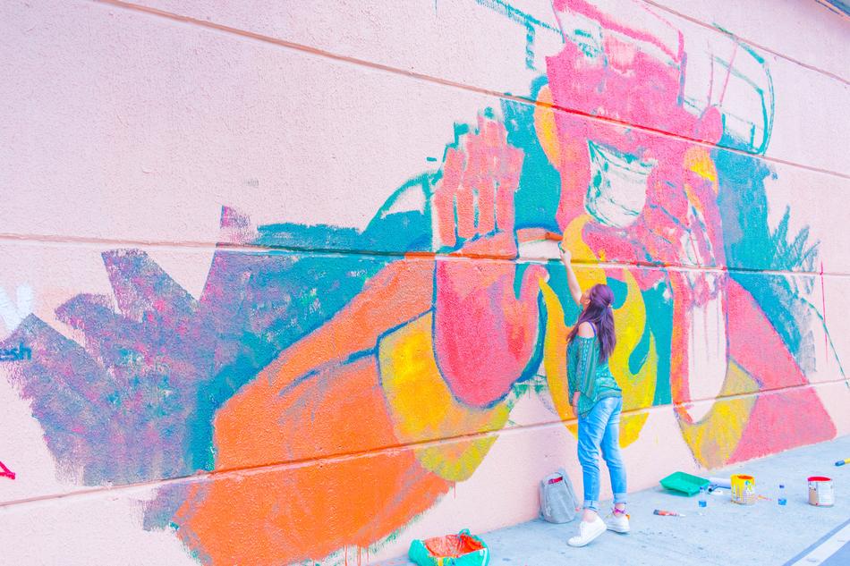 graffiti on the streets of Medellin