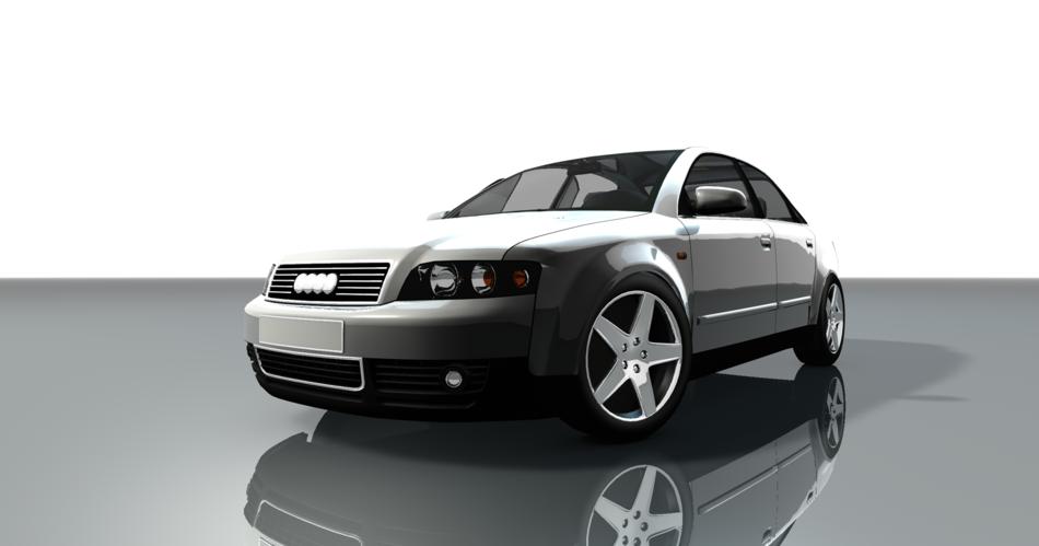 clipart of audi a4 sports car