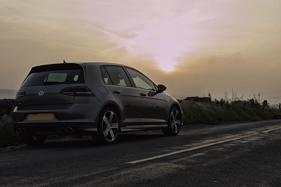 Golf Automotive Car at sunset