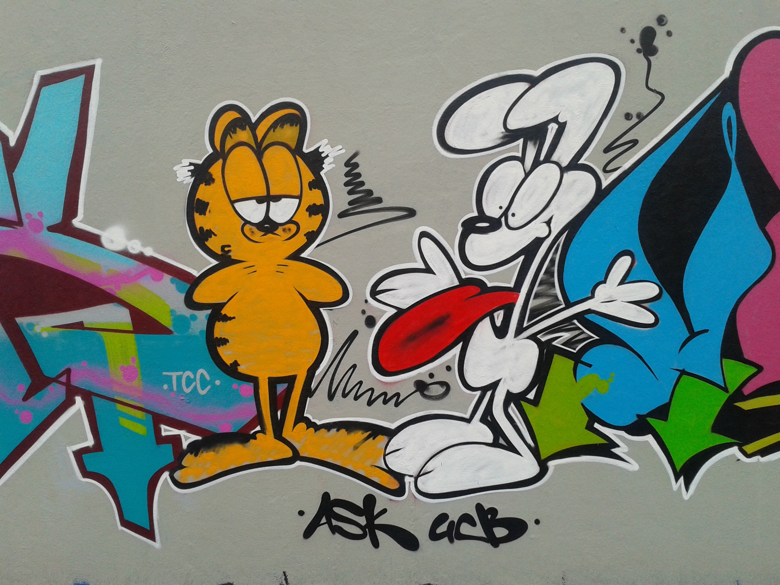 cool graffiti cartoon characters