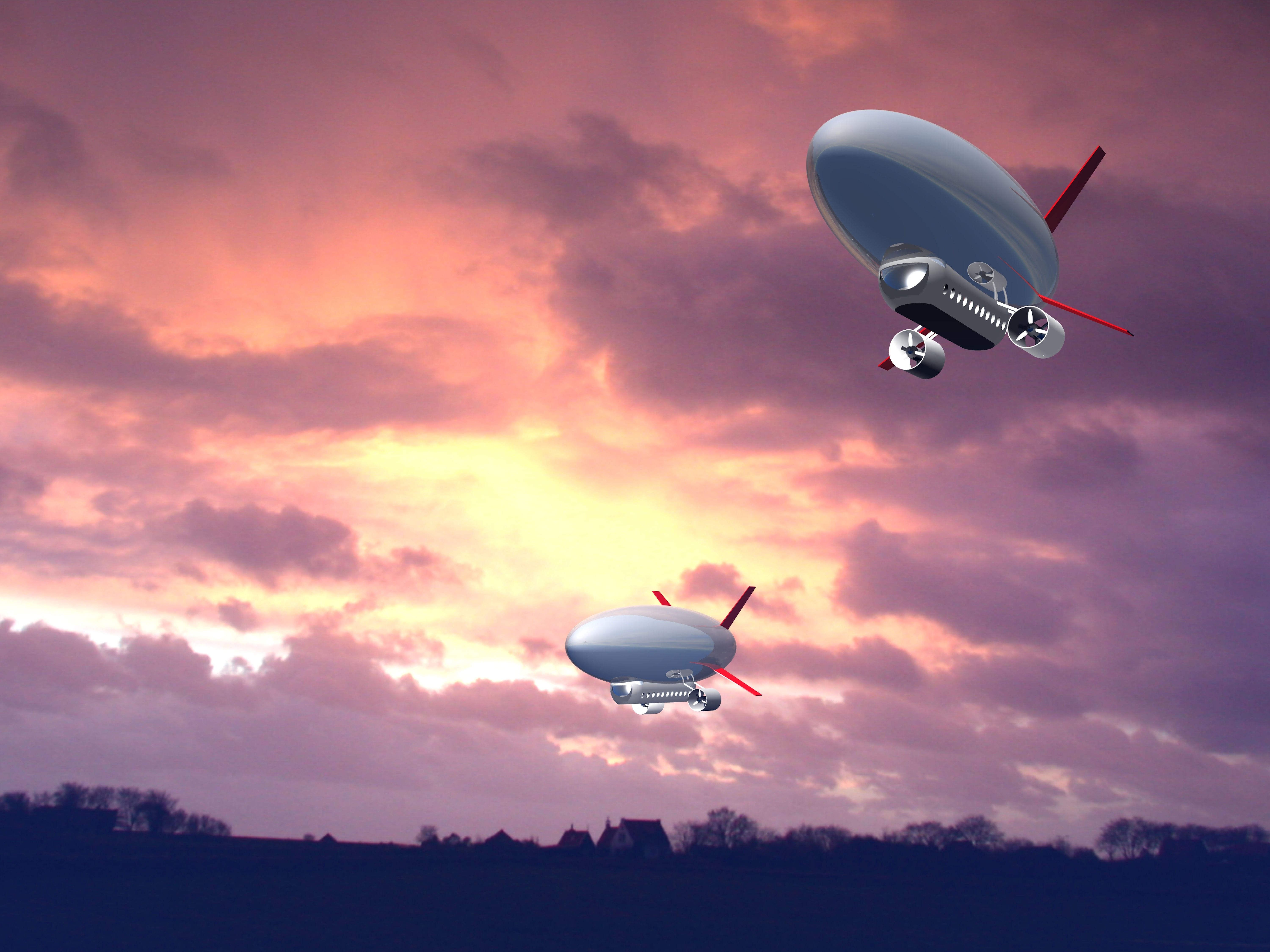 Airship Zeppelin Dirigible Blimp Free Image Download