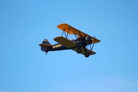 Biplane Aircraft blue sky