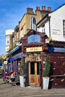 Colorful and beautiful cafe in Shoreditch, London, England, United Kingdom