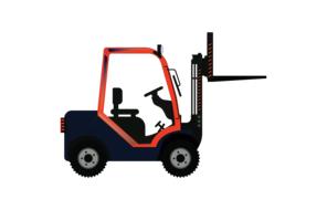 vehicle car forklift drawing