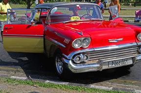 Cuba Antique Car Chevrolet red