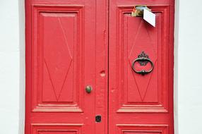 Door Red Entry house