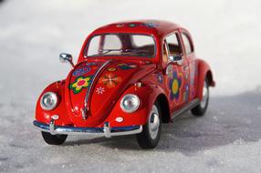 bright painted vw beetle Car Model