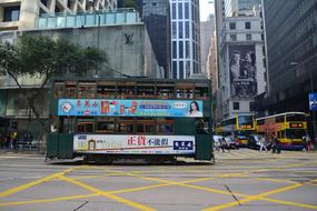 Hongkong Tram street