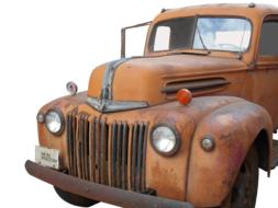 Truck Ford Oldtimer as a 3d model on white