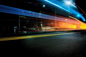 Dark Night Street lights