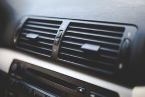 Car Interior Air Conditioning close-up