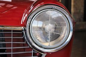 Oldtimer Fiat Auto red spotlight