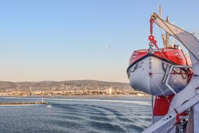 Life Boat Ferry on Sea