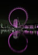 London Streets purple lightsAt Night