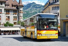 yellow Bus Public Transport on street