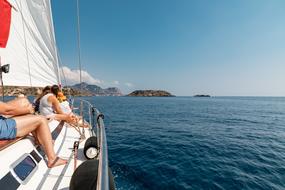 Sailing Boat Sea people