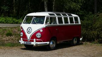 Vw Bus 1967 red white