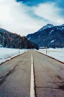snow Road Mountains