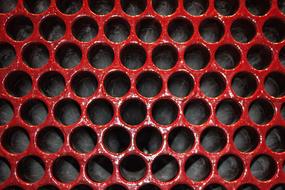 Red Grill Car honeycomb