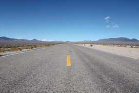 Highway Desert Road blue sky