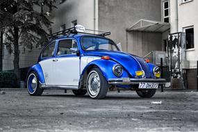 Car Vehicle blue white