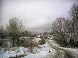 Russia Landscape snow winter