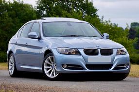 grey Bmw Car road