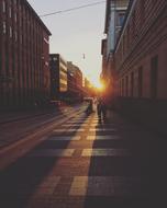 Sunset City Street