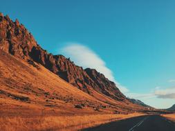 road to Arid Barren Desert