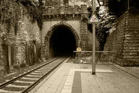 old Railway Station Train Tunnel