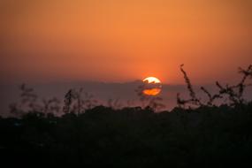 landscape of Sunset Dawn Silhouette